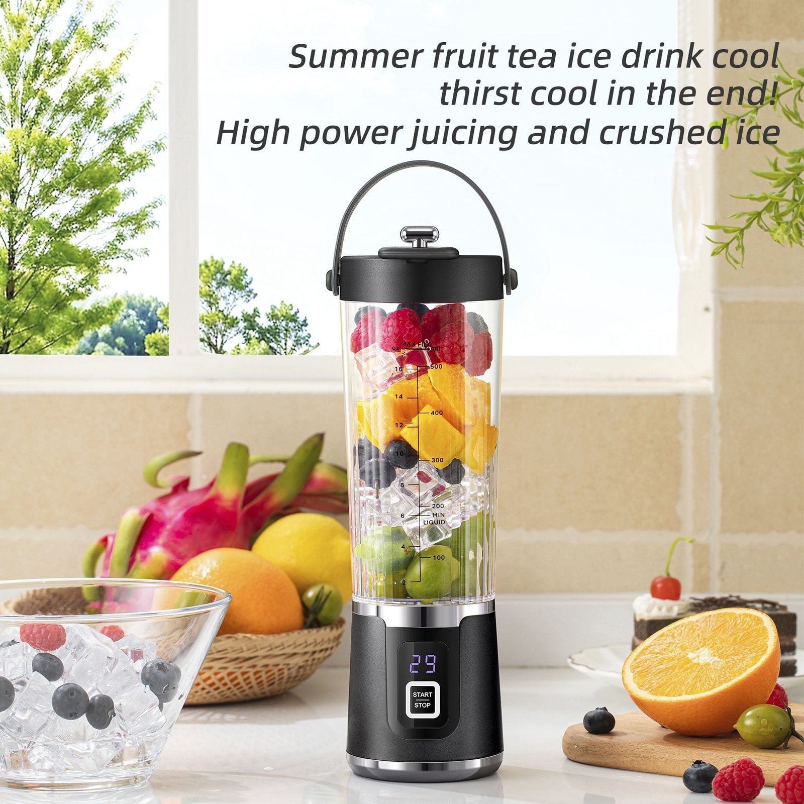 New Portable Juicer, Multifunctional Compact Blender for Home, Large-Capacity Electric Juice Cup — image 1 of 11