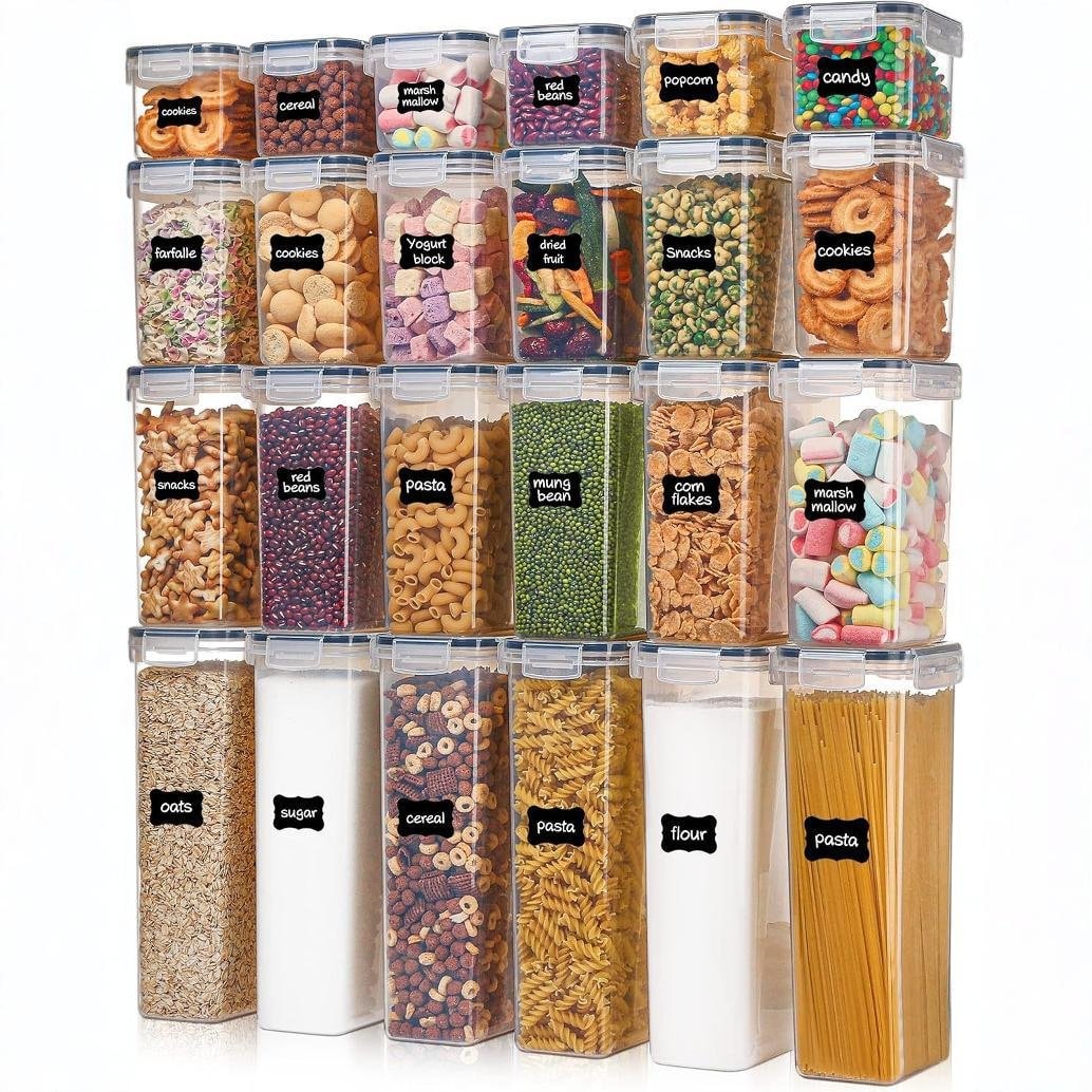 Transparent Kitchen Food Storage Box, Food-Grade PP Pantry Organizer Container — image 1 of 14